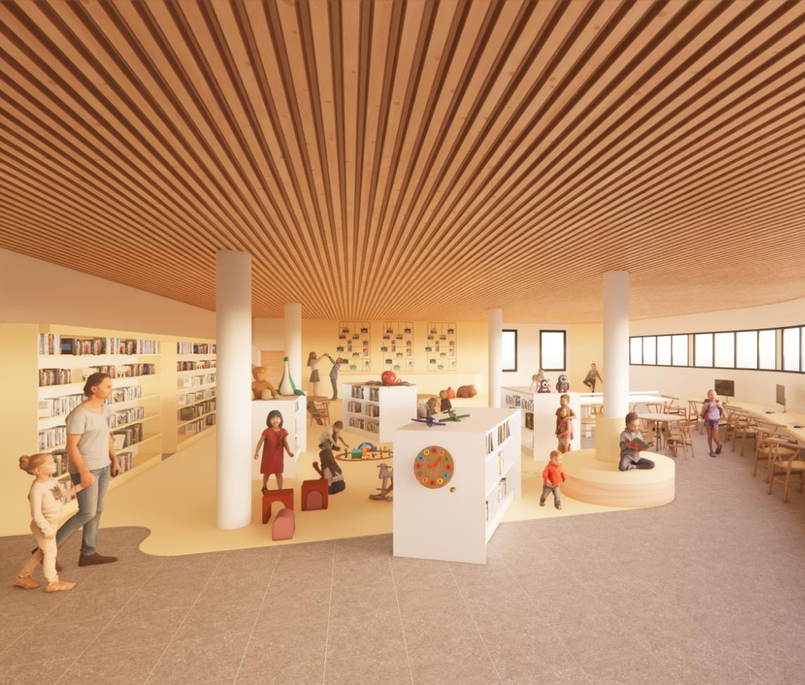 Biblioteca Aigüestoses - sala de lectura