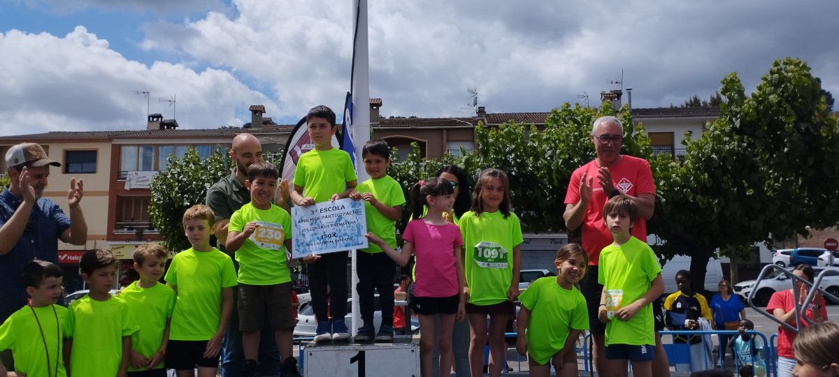 Infants i famílies a la Cursa de la Primavera de Sant Andreu de la Barca