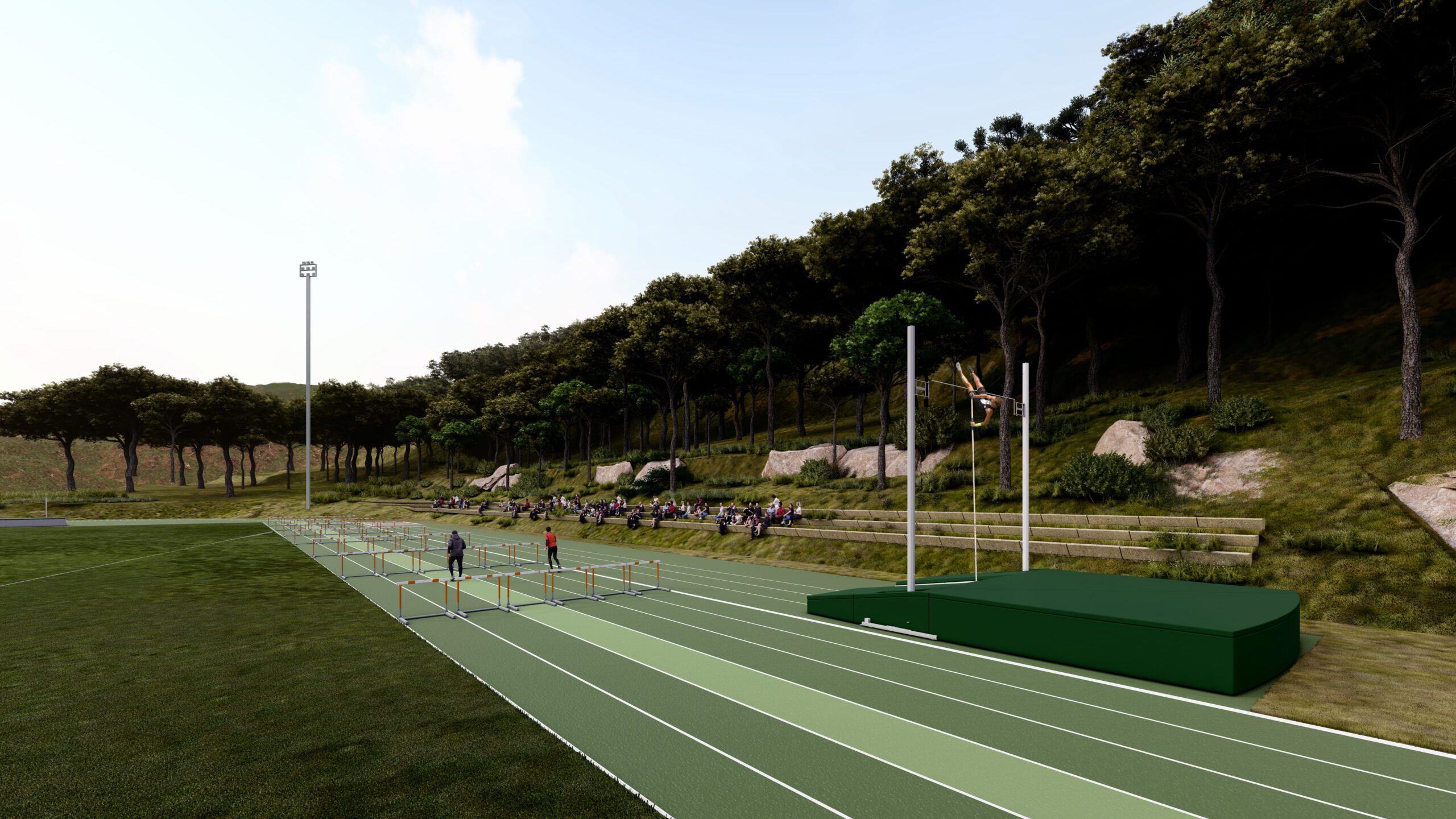 Nova pista d'atletisme al costat de L'11