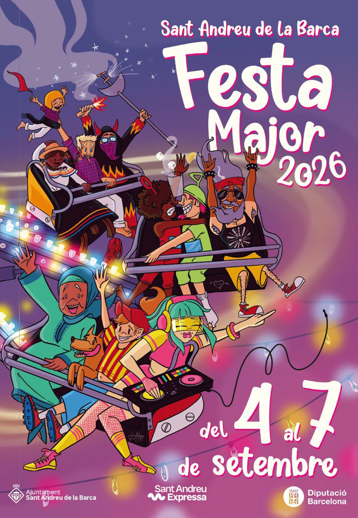 Imatge de la Festa Major 2026 de Sant Andreu de la Barca, del 4 al 7 de setembre