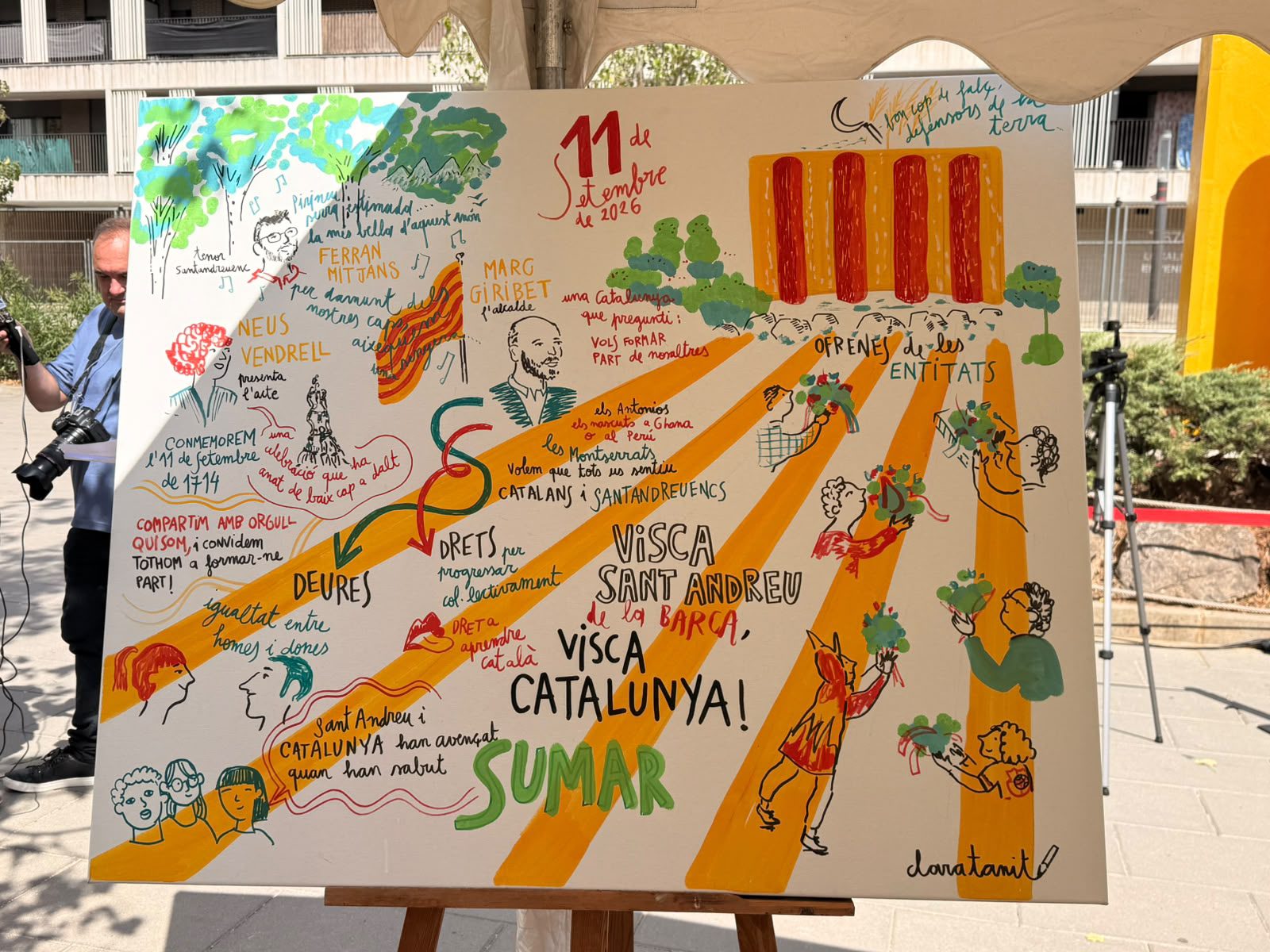 Commemoració de la Diada 2026 a Sant Andreu de la Barca